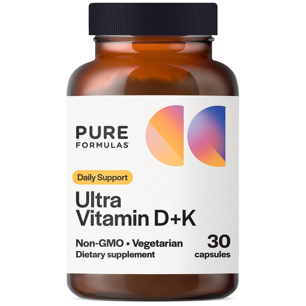 维生素D3 K2 维生素5000 IU - VIT D3 K2 钙吸收,骨强,心血管和免疫功能支持,无豆,非GMO 30 维基百科