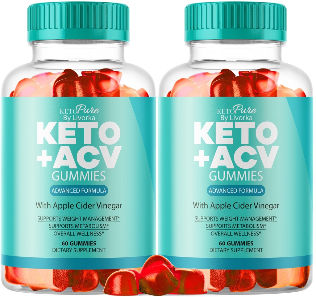 (2包) Keto Pure ACV Gummys, Keto Pure Gummys, 120 Gummys, 2个月