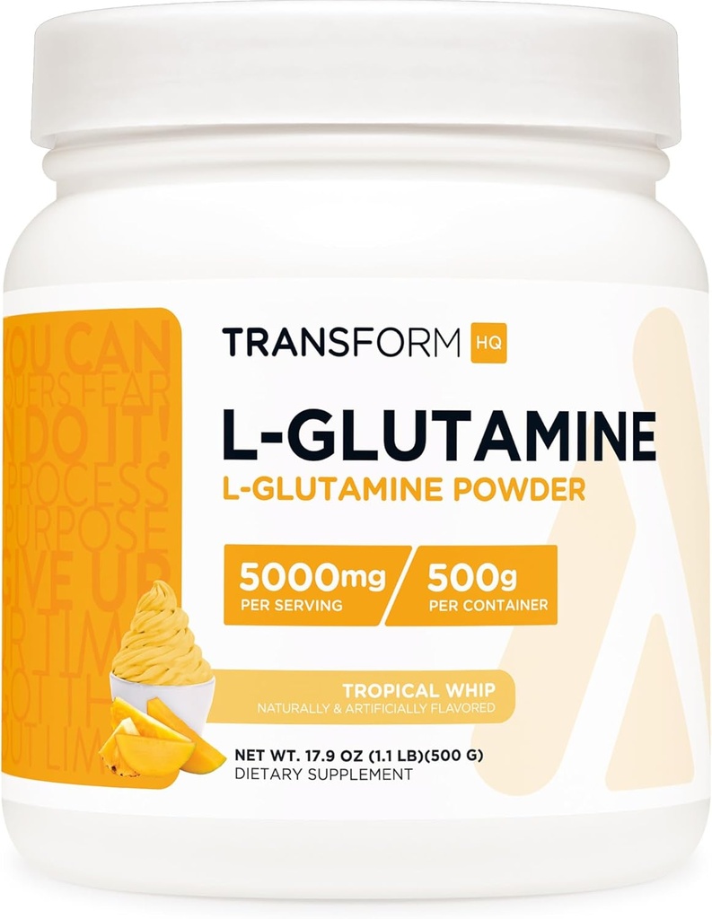 TransformHQ L-Glutamine 粉末500g(热带鞭子) - Gluten Free, N-GMO