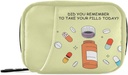 Naanle 7 Day Pill Case Bag - 携带Zipper的便携式每周药丸组织者,维生素补充药的压缩尺寸
