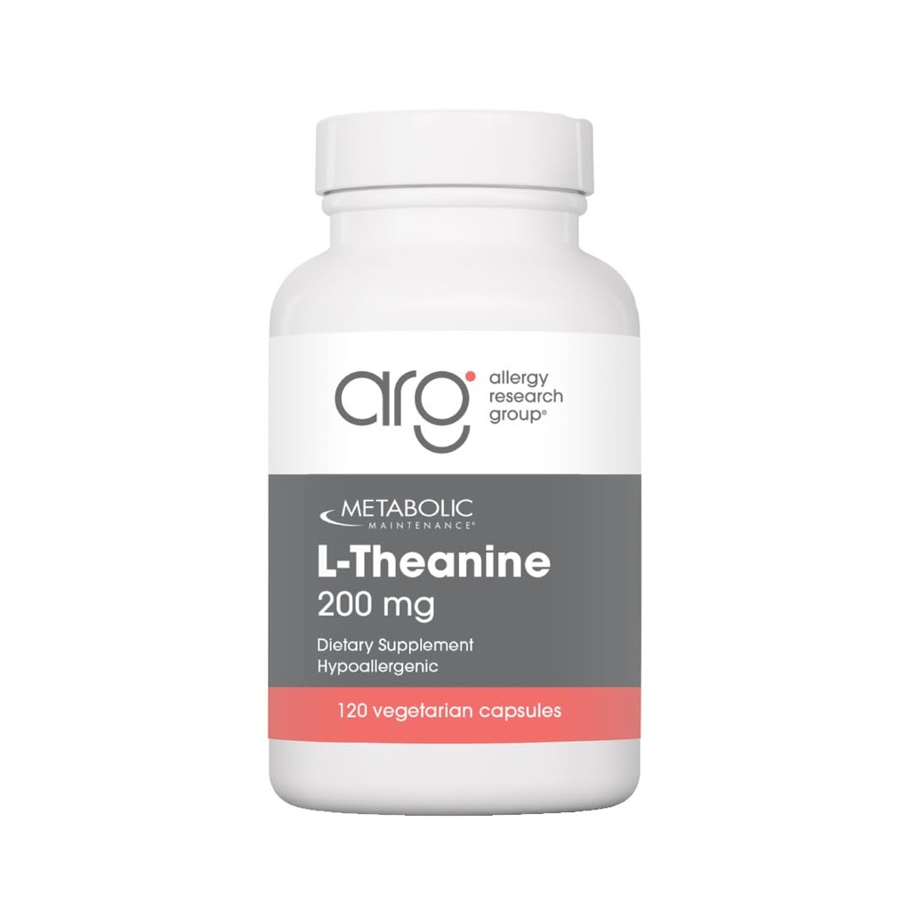代谢维持L-Theanine - 200mg Suntheanine Vegan 氨酸补充 - 支持Mood,Focus + 减轻应激反应(120 Capsules)