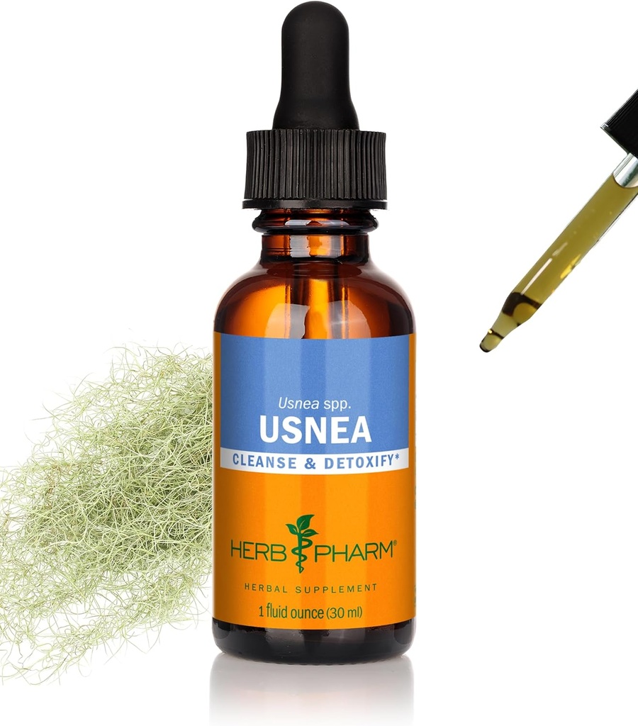 草药 Usnea 清洗和戒毒液体提取剂 - 1 Ounce(DUSNEA01)