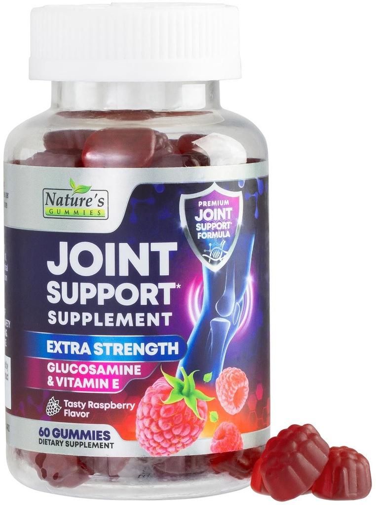 联合支助补编 -- -- 超强Glucosamine Gummy支持后背、膝盖、手部的健康和灵活性 -- -- 天然维生素E免疫支持 -- -- 妇女和男子的最佳口服 -- -- 60名口服