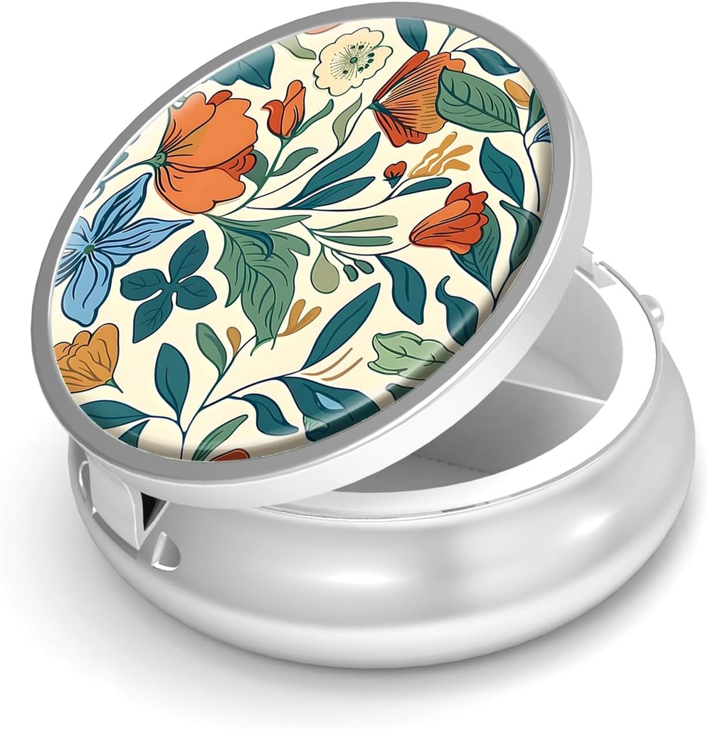 Pill Box-3 皮夹和皮夹小金属药丸的比较小药丸案