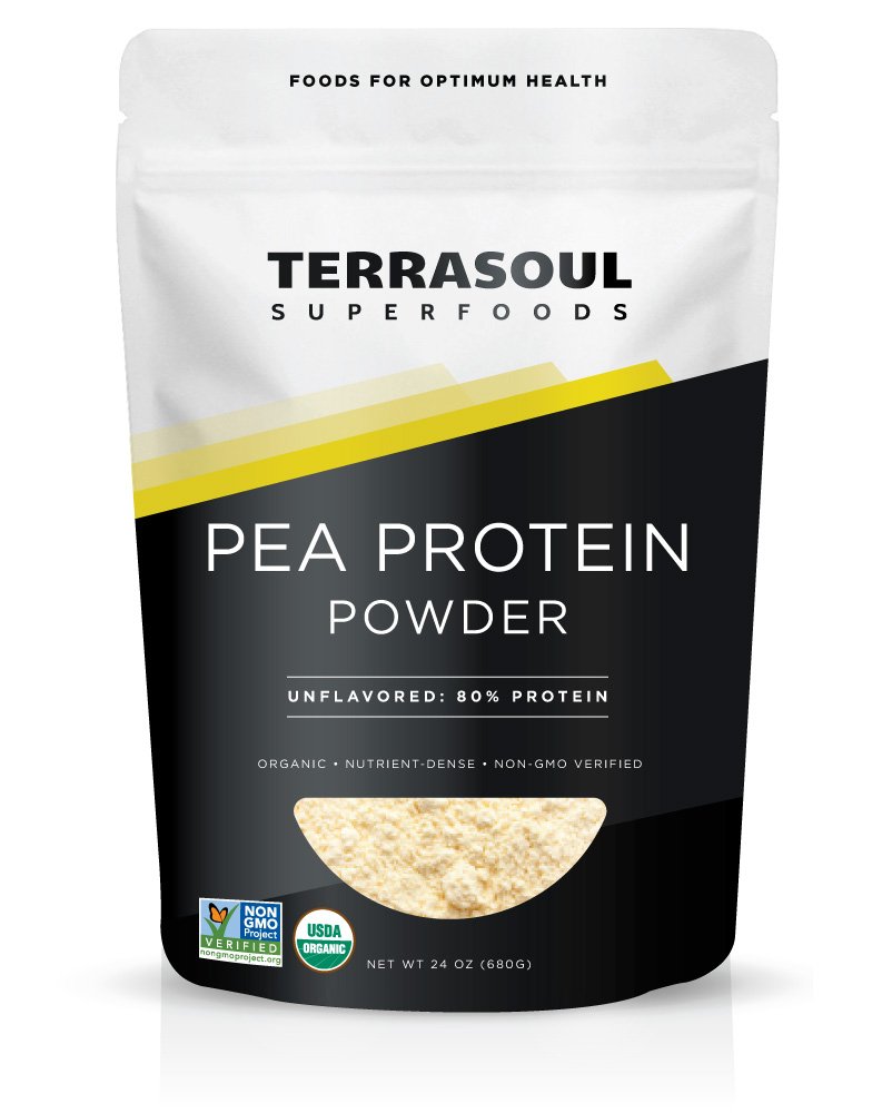 Terrasoul超级食品 有机豌豆蛋白(无味,平滑纹理),1.5英镑