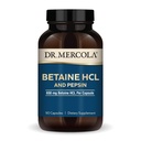 Mercola Betaine HCL & Pepsin博士 - pH平衡的消化支持补充 - Aids Mineral and Nutrient 吸附 - Districtive Aid - 非GMO,Gluten-Free & Soy-Free - 90 Capsules (30位服务员)