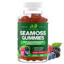 Sea Moss 3000mg Gummys with Bladderwrack and Burdock Root - 爱尔兰天然海 Moss for Immune, 甲状腺和解毒支持 - 超强,大口味 - 格鲁滕-无格鲁滕, Vegan - 60 Gummys
