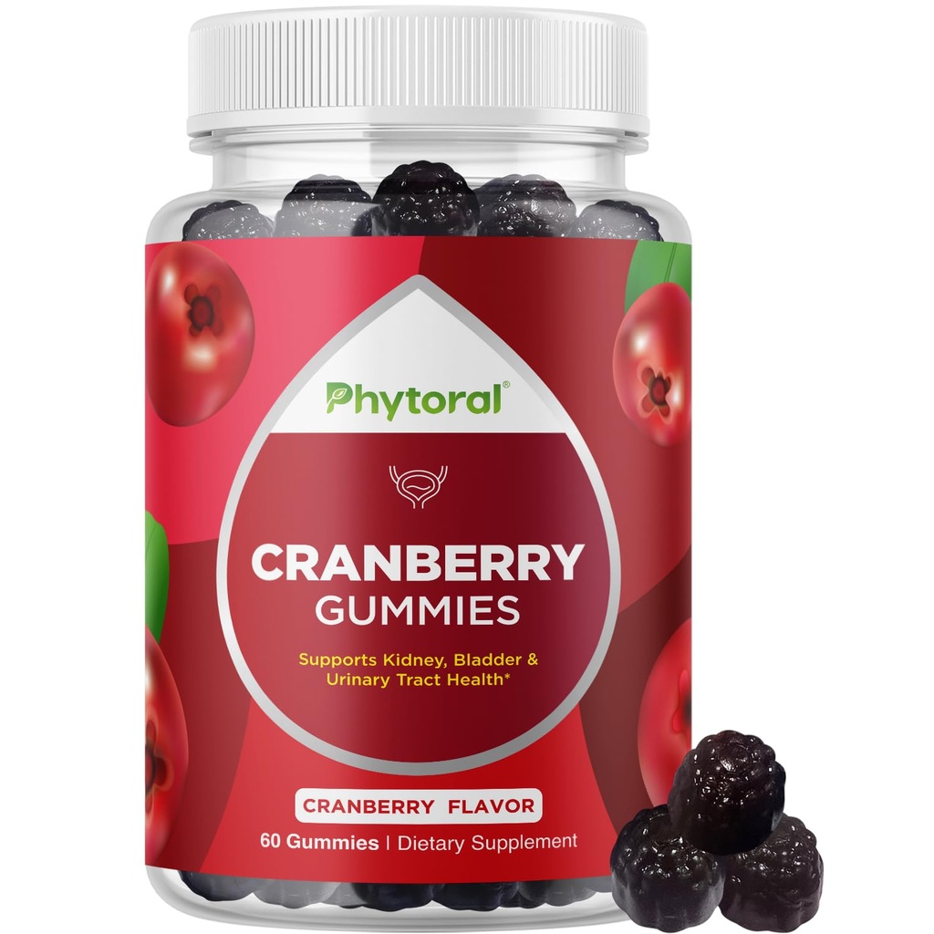 妇女体能外强壮 Cranberry Gummys -- -- 美味的药剂补充品和男子乳腺尿道护理每日维生素(30名服务员)