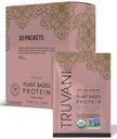 Truvani Vegan Pea 蛋白质粉 | Vanilla Chai | 20g 有机植物基蛋白 | 单服旅行包 | 10  Serving Keto | Gluten & 乳品自由 | 低卡 | 无添加糖