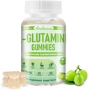 L-Glutamine Gummys 1000毫克,配有Trehalose,L Glutamine 补充支持肠道,Boost Immune & Muscle Health,面向成人和孩子,非GMO,Vegan,Gluten Free,Grape Flavor,60