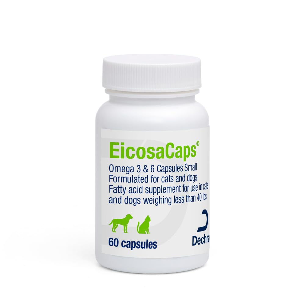 Eicosa Caps® Omega 3和6 狗和猫的卡普尔,120厘米
