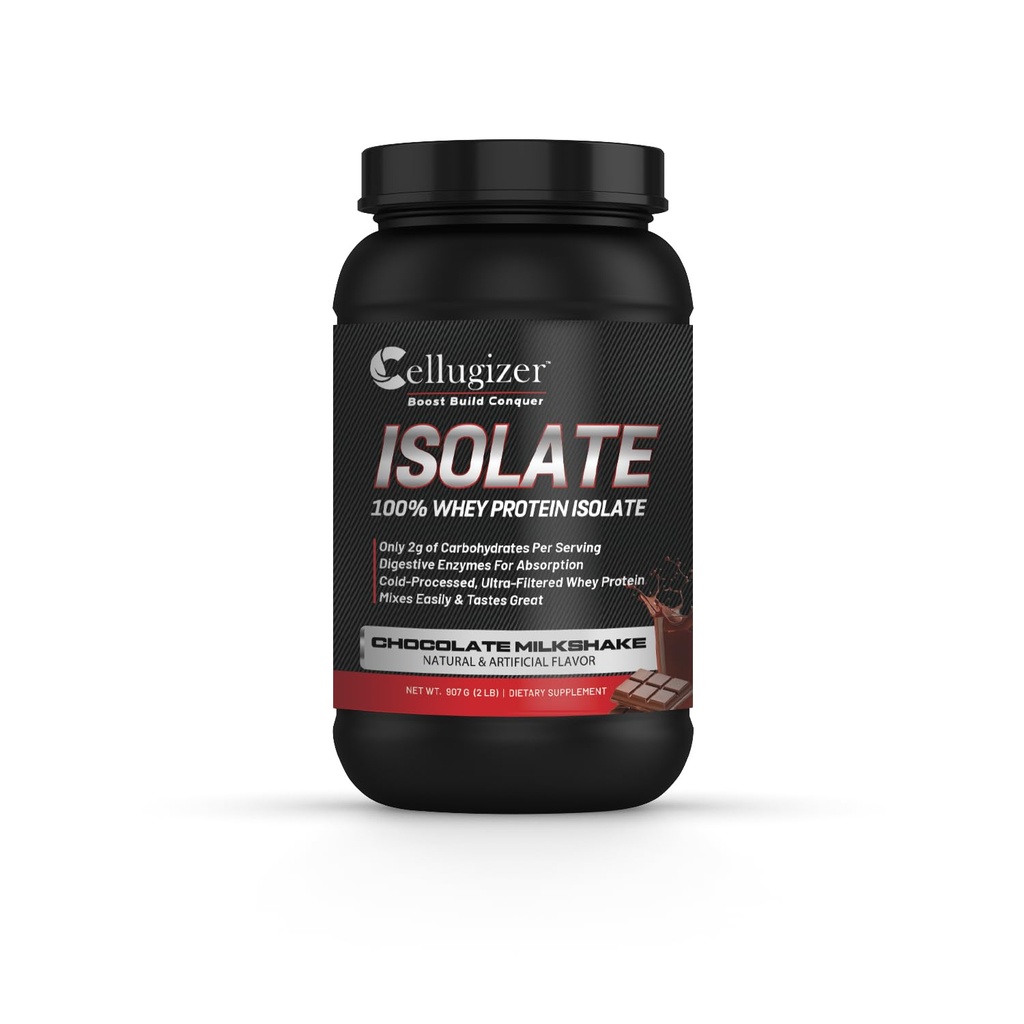 100% Whey 隔离 2lb,巧克力 I 25g蛋白,快速消化 I 0g 糖,低碳