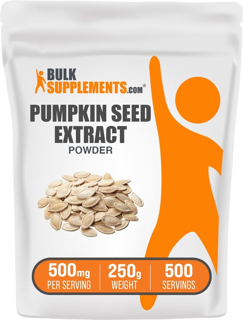 Bulk Assupports.com 南瓜种子提取粉 - 南瓜种子补充剂 草药补充剂 - Vegan & Gluten Free, 每架服务500mg, 250g (8.8 oz) (Pack of 1)