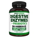 带亲生素的消化酶 - 多酶营养补充剂 - 酸性肽 Bromelain Papain Lipase & Lactase - 改进消化酶 - 120药剂 - Arazo营养