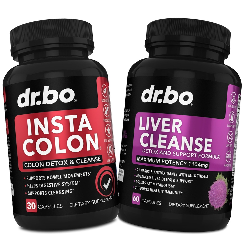 Colon Cleanser Detox & Liver Cleanse - 15日 Colon Cleanse Pills & Liver Detox 支持牛奶 Tentle Dandelion - 肠胃Bowel运动补充 Bloating Gut Body Flush