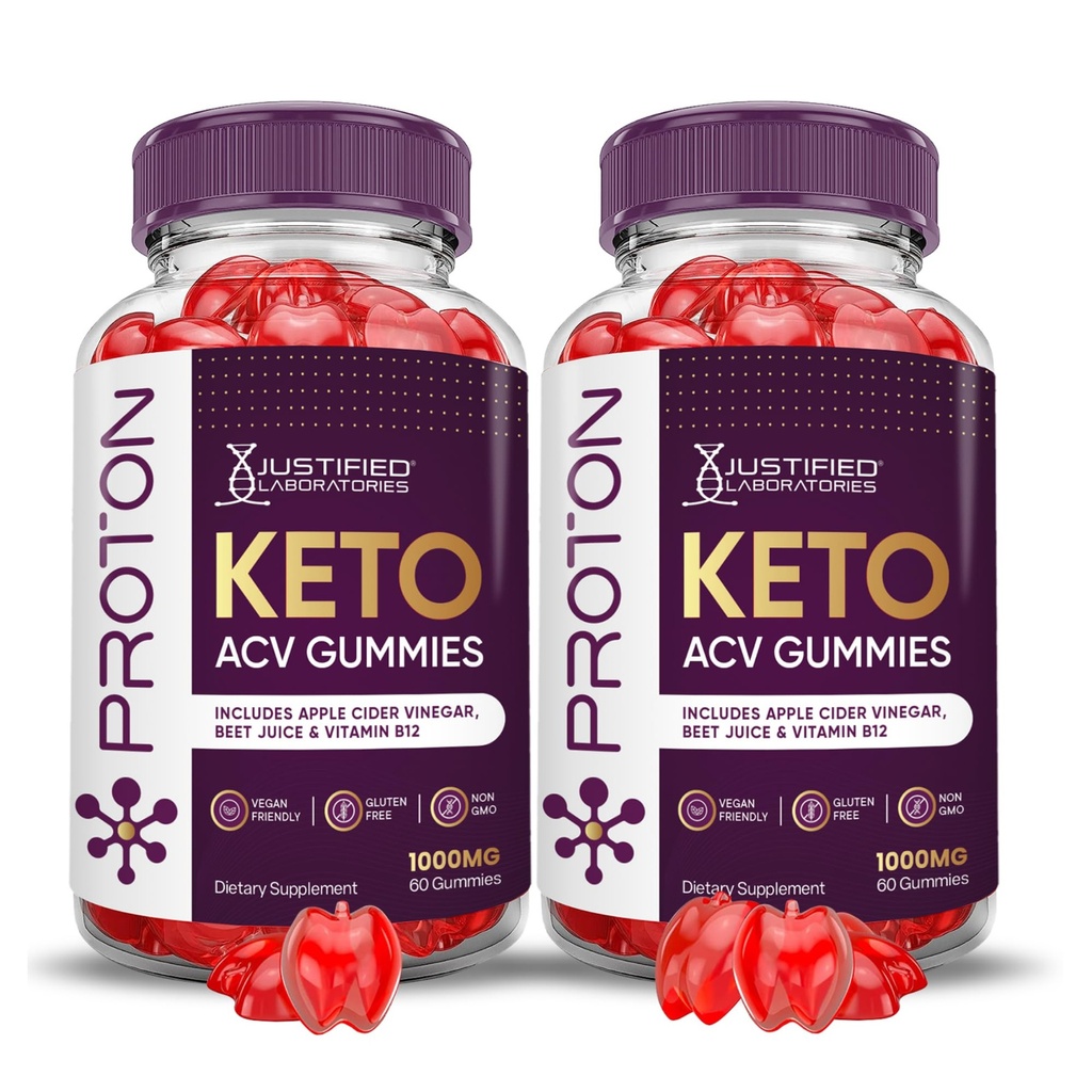 合理实验室(2 Pack 质子蛋白 Keto ACV Gummys 高级公式 1000MG 质子靴 配有石榴蜜蜂汁粉 B12 Vegan Non GMO 120 Gummys