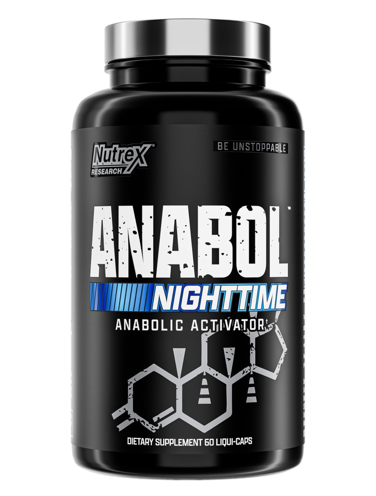 Anabol PM Nighttime Muscle Builder & Sleep Aid – Anabolic Muscle Building Supplement – 临床研究 RIPFACTOR, Epicatechin & More – 工作后肌肉恢复和力量 – 60 Pills