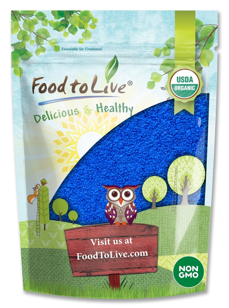 2 Ounces – Non-GMO,纯Raw 蓝绿色藻类萃取剂,Vegan,非辐照剂,对果汁、滑块、摇摆、饮料和食物色大有帮助