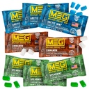 MEG - 军用能源 Gum + 100毫克咖啡因 + 增加能量 + 提高身体性能 + 北极薄荷、斯皮尔明、和肉桂 + 8 包(40 计)