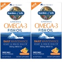 生命花园 EPA/DHA Omega 3 鱼油 - Minami自然脑功能,心与木补充,120 Counter(60-ct 2-Pack)