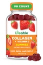 活的科拉根(Collagen Peptides Gummys) |100mg 配有维生素C |大味的科拉根(Great Tasting Collagen) 補充 | 蔬菜毛皮和钉子  Gu Gummys | Collagen Gummys 配有成人,男,女 | 90 Gummys.