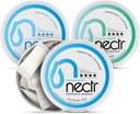 Nectr Energy Nootropic Pouches Mint Mix - 带有Cognizin Citicoline的咖啡因邮袋. 3 Flavors:Mild和Fresh Mint,还有冰川绿. 无糖,尼古丁自由 平静 焦点和能源补编