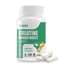 Creatine Monohydrate Capsules,纯Creatine Pills 微量化,用于增强劳动和肌肉生长,易吸收,非GMO,不味 - 210 Capsules