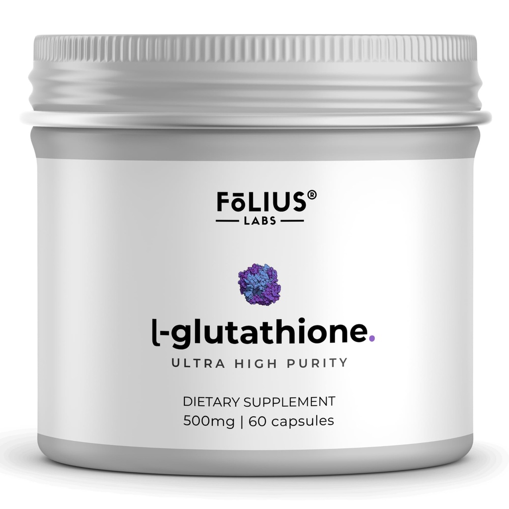 特高强度L-Glutathione 98% Glowing皮肤补充剂 -- -- 男女Collagen补充剂 -- -- 500mg 集中公式,减少L-Glutathione补充剂 -- -- 60 Capsules