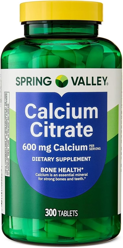春谷钙 Citrates 餐饮补充,600 mg,300 Counter. - 新看