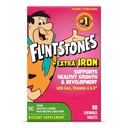 Flintstones Chewable Kids 配有维生素C,D,B12和铁的多维他明为托德勒斯,90 Counter