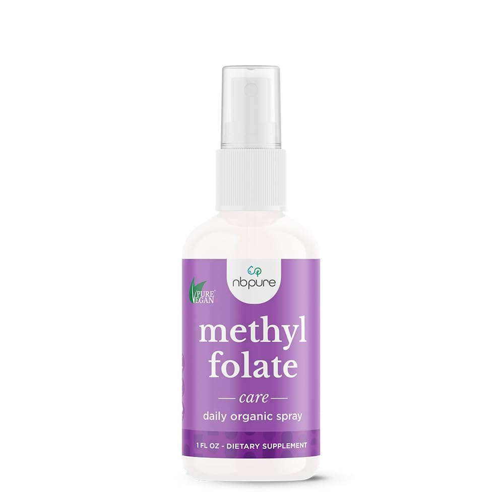nbpure 甲基folate 维生素B9 喷雾补充剂,液体叶酸喷雾,1 oz