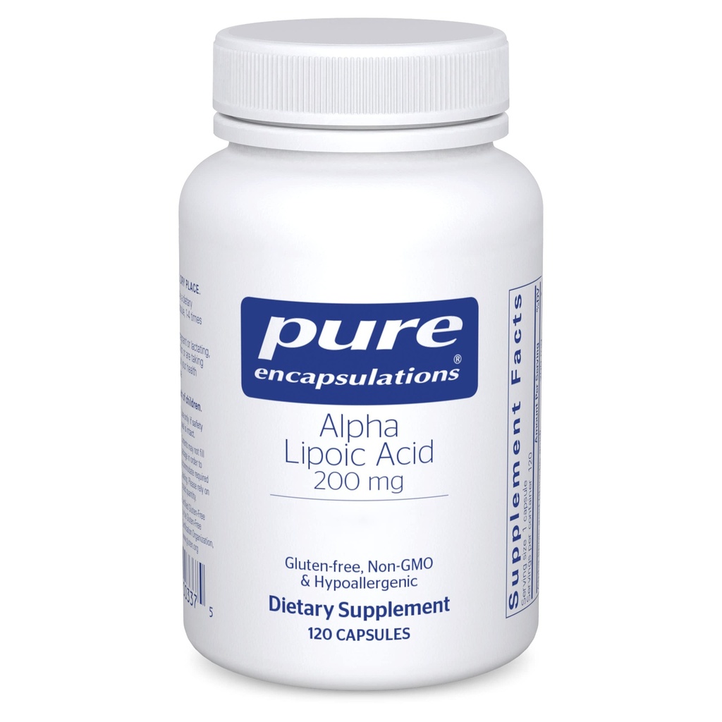 纯封装物 Alpha Lipoic Acid 200毫克 - 200毫克 ALA - Liver & Antioxidant Support * - 用于Nerve Health & Carb代谢 - Vegan & Non-GMO 补充物 - 120个封装物