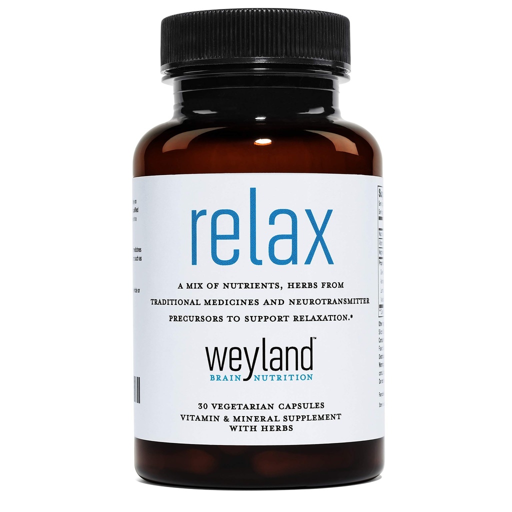 放松 - 天然睡眠补充剂与GABA,L-Theanine,Valerian Root,5-HTP,Lemon Balm – calm and Relaxation Aids - 30 蔬菜卡普尔