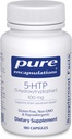 纯封装 5-HTP 100 mg - 脑健康,睡眠调节和Appetite支持 * - 5-Hydroxytryptophan - Gluten Free & Non-GMO - 180 Capsules
