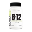 NutraBio Methyl B-12 维生素补充剂,2000mcg – 促进细胞健康与健康,90 蔬菜卡普尔