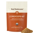 真正的蘑菇 Cordyceps 蘑菇粉 - Cordyceps Mushrom 能量与性能 - 带有Beta-Glucans的有机Cordyceps Power, Vegan Supplements, Non-GMO, 150 services