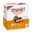 以为! 甜蛋白棒 巧克力花生酱馅饼 低糖和低碳糖 Gluten-Free Snack, Keto Friendly Snacks, 12 Counter (Package May Vary)