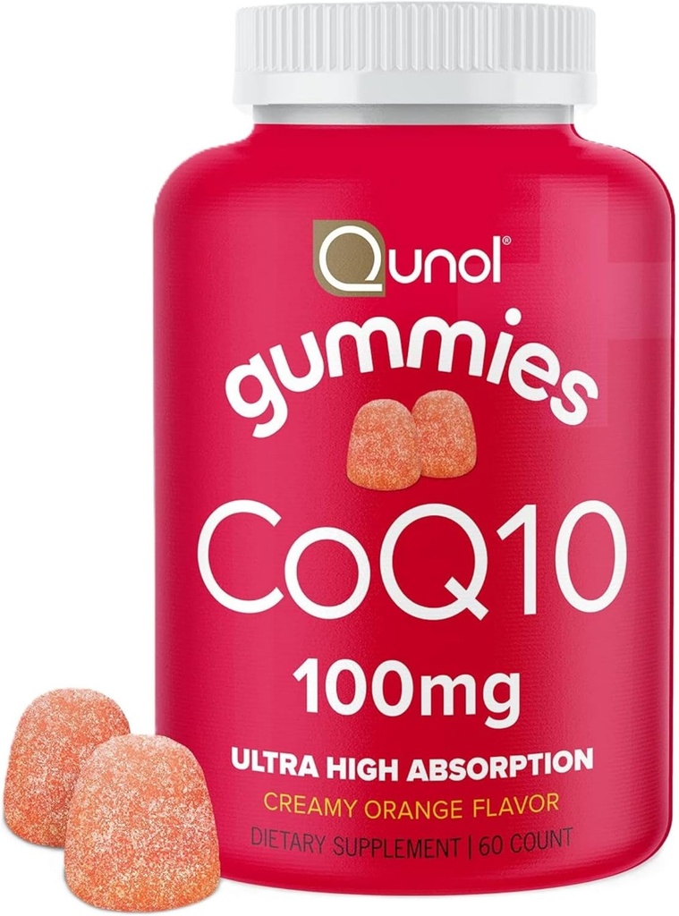 Qunol CoQ10 Gummys by Qunol, 100 mg, 美味的Gummy 补充品, 帮助支持心脏健康, 60 cm