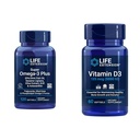 生命延长 Super Omega-3 Plus EPA/DHA 鱼油,芝麻利根和维生素 D3 125 mcg(5000 IU),骨质健康,大脑性能