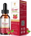 Lukaree维生素B12 副语言投放 Vegan B12 维生素液体-富尔光谱-Methylcobalamin, Adenosyl和Hydroxy B12, 用于能源,焦点, Mood & Immune 支持 - 2个月供应, 2 fl oz