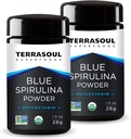 Terrosoul 超级食品 有机蓝螺旋藻粉(在Miron Glass Jar) : 2 Oz(2包)