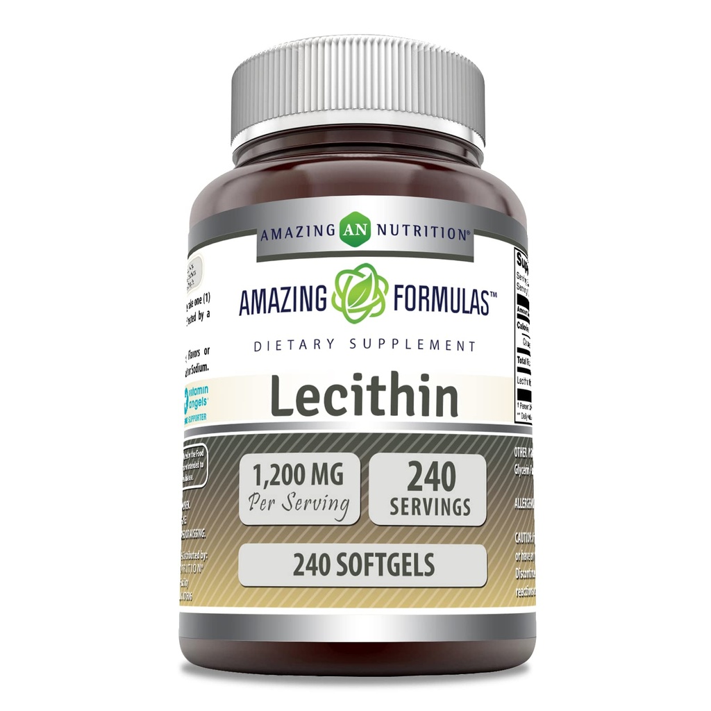 (原始内容存档于2018-09-21) (英语). Amazing Formules Lecithin 1200 Mg | Softgels Supplements | Non-GMO | Gluten-free | | |  USA  USA  USA  USA  USA  USA  USA  USA (1 Pack | | 240 counts).