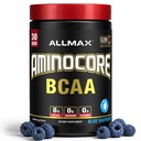AllMAX 营养 AMINOCORE BCAA – 8G BCAAs – 100%纯分支链氨基酸 – Gluten Free - Blue Raspberry - 315 gram