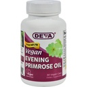 Deva Vegan Evening Primrose Oil - 未精炼 - 冷压 - Gluten Free - 90 Vegan Capsules (Pack of 2) (中文(简体) ).