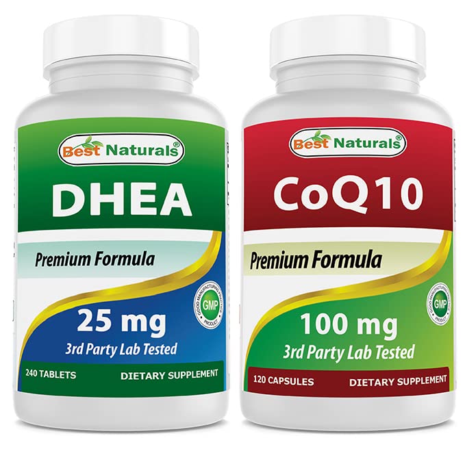 最佳自然剂 DHEA 100毫克和COQ10 100毫克