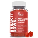 Tobias Apple Cider Vinegar Gummys博士与《母亲》,每期500mgACV, Plus Folate, B6, B12 & Iodine, 支持消化健康, Gut Cleanse & Detox, Vegan, 60 Gummys
