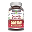 奇异营养 Quercetin 800 Mg 与 Bromelain 165 Mg Veggie Capsules Supplement \ \ Non-GMO = Gluten Free = 在美国制造 = 适合蔬菜(60)