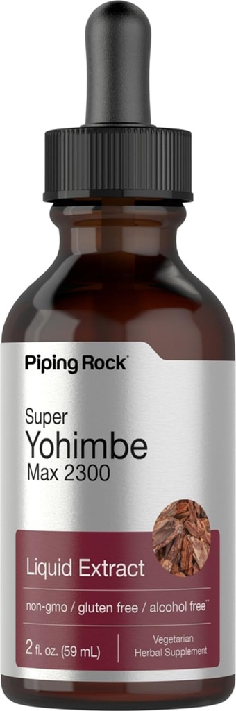 Super Yohimbe Max 液体提取无酒精,2,300毫克,2 fl oz (59毫升) 滴水瓶