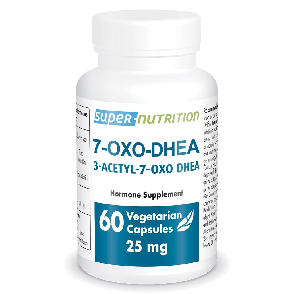 Supersmart 7-OXO DHEA 25mg - 高级 DHEA 代谢补充 QQ Non-GMO & Gluten Free - 60 蔬菜卡普尔