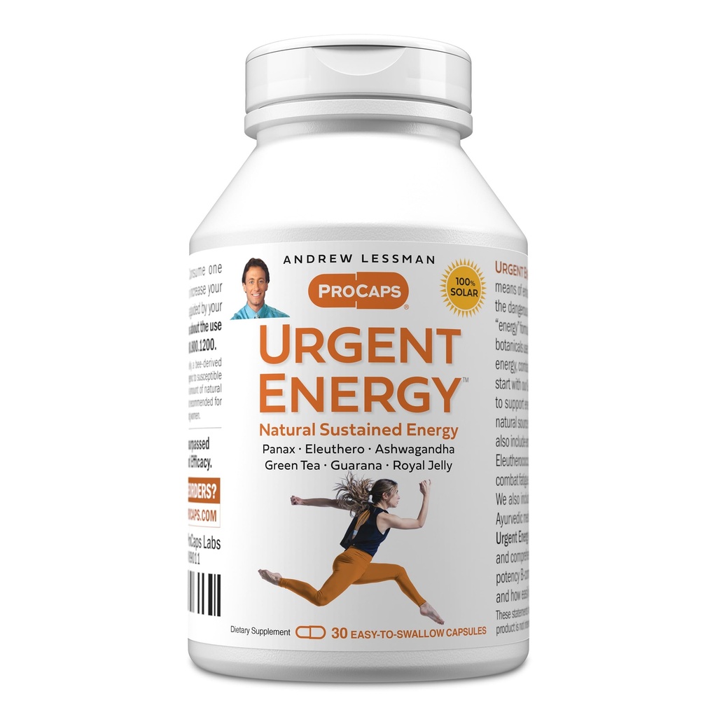 Andrew Lessman Emergency 30 Capsules - 提供一种安全、健康的手段,提高能源水平和幸福感、绿茶、瓜拉纳、金森、皇家Jelly、Ashwagandha、B-Complex